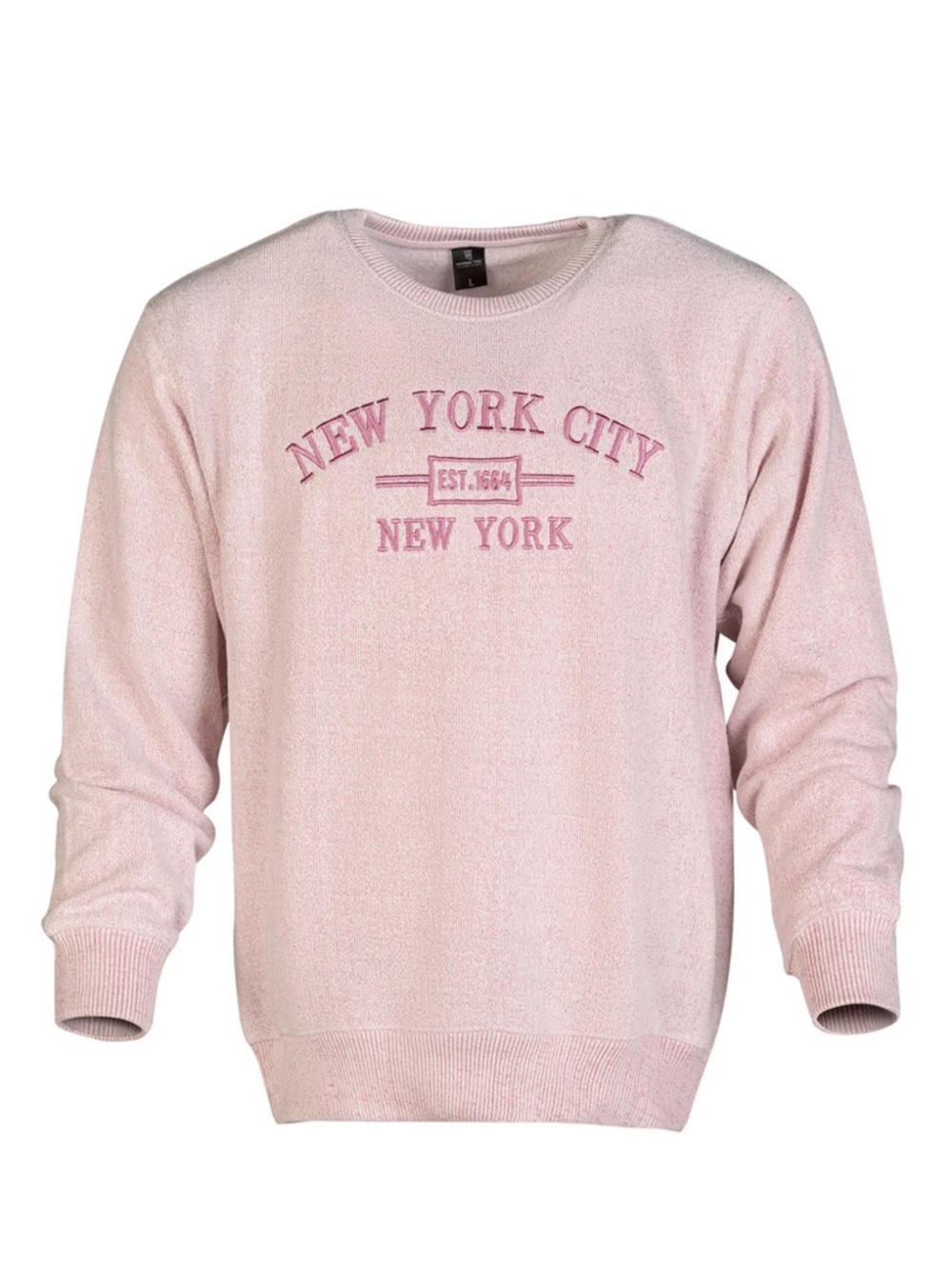 New York City Pink Crewneck Sweater